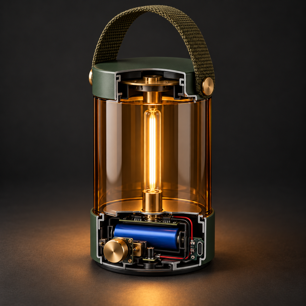 Vintage Camping Lantern – Portable Warm Glow Tent & Outdoor Light