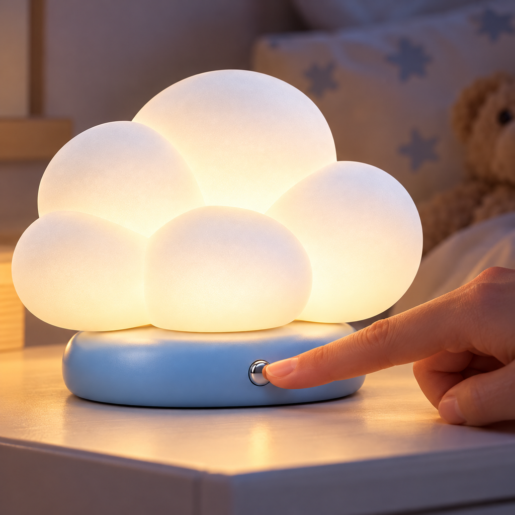 Cloud Glow Night Light – Soft Bedside Lamp for Kids’ Rooms