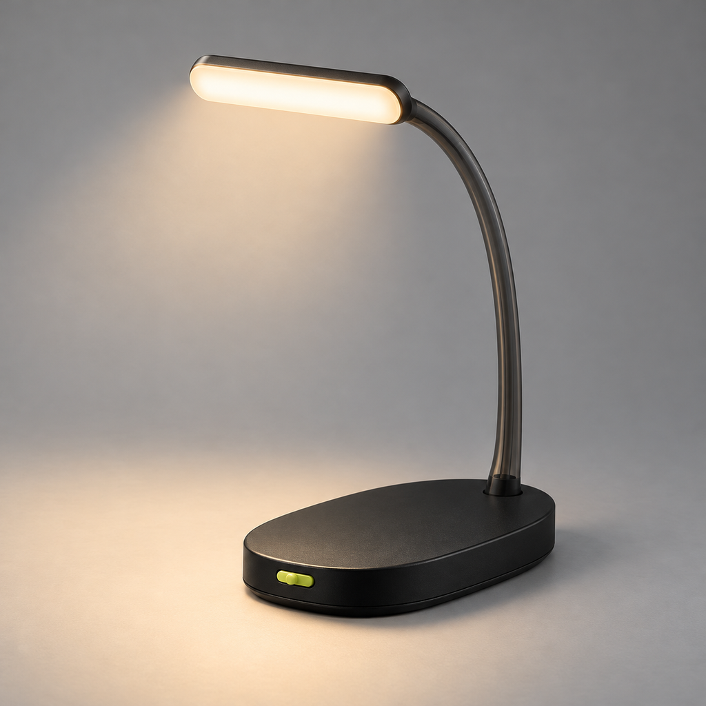 Modern Arc LED Desk Lamp – Focused Warm Light for Reading & Work